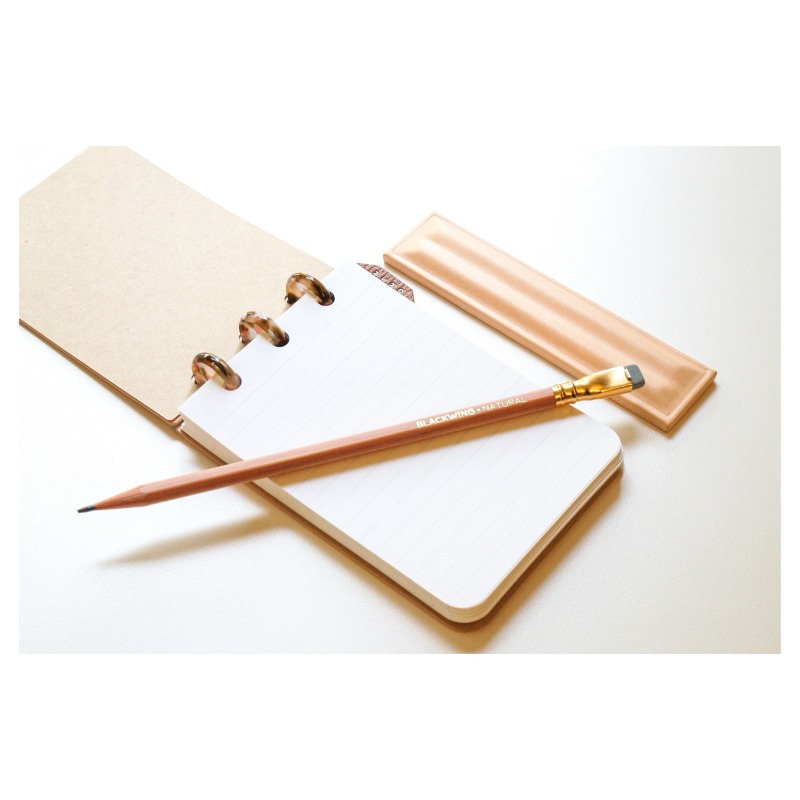 [* Natrual / Leather Discbound Notebook + Pen Rest ] * 내추럴 / 가죽 디스크 바운드 노트 + 펜 레스트